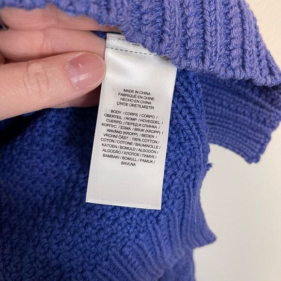 Polo Ralph Lauren Aran-Knit Cotton Turtleneck Sweater Size XL - Picture 5 of 9